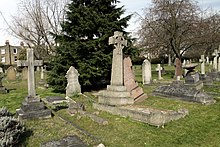 View of the gravestones Margravine Cemetery in London, spring 2013 (15).JPG