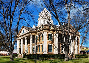 Das Mason County Courthouse in Mason, gelistet im Mason Historic District im NRHP mit der Nr. 74002086[1]