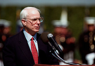 McCain at the Pentagon in 1997. McCain in Pentagon.jpg