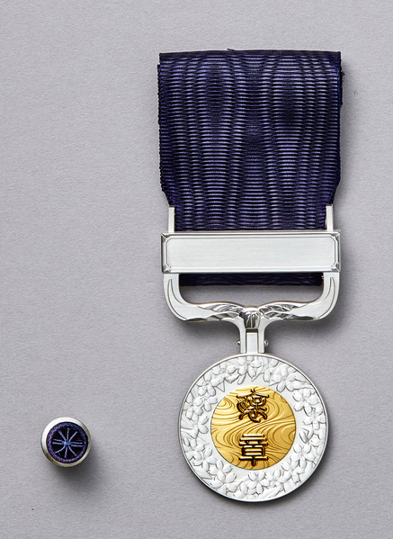 File:Medal with Dark Blue Ribbon.png