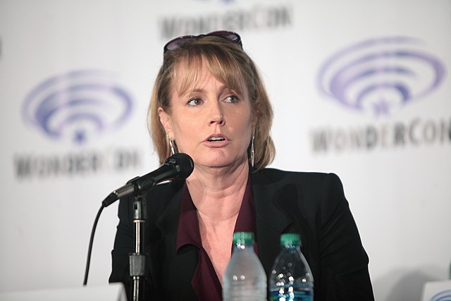 Rosenberg speaking at the 2016 Wonder con at the Los Angeles Convention center in Los Angeles, California