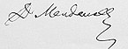Dmitrij Ivanovič Mendelejev, podpis (z wikidata)