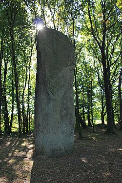 Illustrativt billede af Menhir-artiklen fra Men-Bras-de-Kermar-Ker