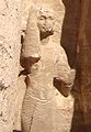 Il principe Meriatum, Sommo Sacerdote di Ra e figlio del faraone Ramses II, sulla facciata del Tempio minore di Abu Simbel.