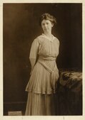 Miss Margery Ross, Pennsylvania, una delle organizzatrici del Congresso dell'Unione per il Suffragio delle Donne.
