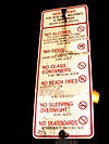 Regulations on Mission Beach