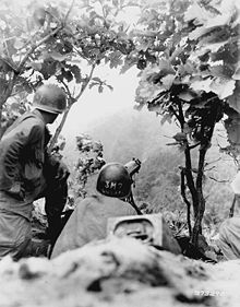 Una Browning M1917 durante la Guerra di Corea