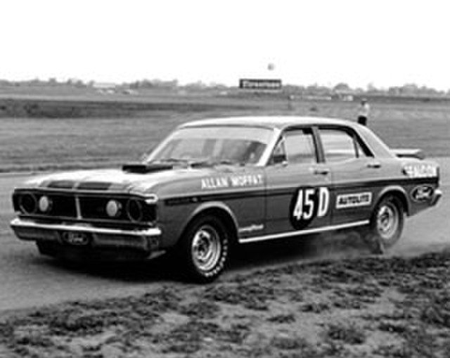 Moffat in the works Ford Falcon GTHO Phase III at Surfers Paradise International Raceway, February 1972