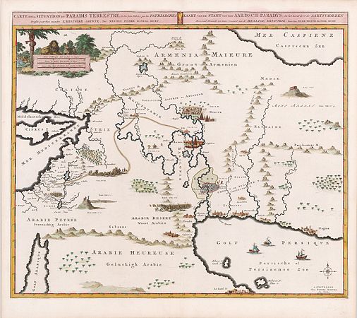 the Situation of the Terrestrial Paradise, 1700.