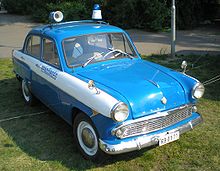 Moskvitch-407 (police car) Moskvich407Budapest.jpg