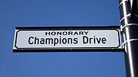 Dublin, Ohio renamed its North High Street in honor of the team's accomplishments during the 2014 season. N. High St. (Dublin, Ohio) - renamed Honorary Champions Drive.jpg