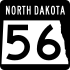 North Dakota Highway 56 işaretçisi