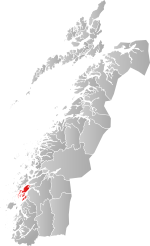 Mapa do condado de Møre og Romsdal com Alstahaug em destaque.