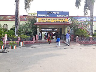 <span class="mw-page-title-main">Namkhana railway station</span> Railway station in West Bengal, India