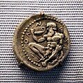 Naxos (Sicilia) - 461-430 BC - silver drachma- head of Dionysos - Silenos - München SMS