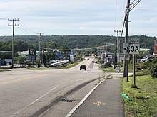 NH 3A in the town of Bow New Hampshire Route 3A Bow NH.jpg