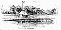 Clubhouse "Station No. 4" of the New York Yacht Club c. 1894 at New London, Conn
