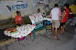 Nachtmarkt in Aillele Hun (Travessa de Hás Badak, Suco Acadiru Hun)