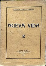 Raccolta di poesie di Santiago Escuti Orrego.  Opera postuma dell'autore.