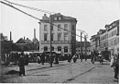 Bieberer Strasse links Wilhelmsplatz nach Westen um 1900