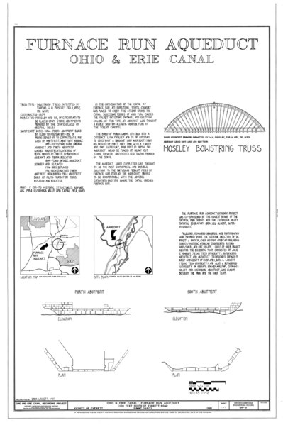 File:Ohio and Erie Canal, Furnace Run Aqueduct, 1100 feet south of Everett Road, Everett, Summit County, OH HAER OHIO,77-EVE.V,1- (sheet 1 of 1).tif