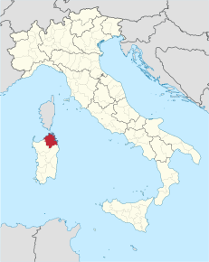 Poziția localității Provincia di Olbia-Tempio