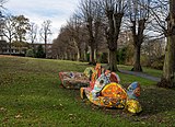 Mosaikbank im Gaudí-Stil im Bürgerpark