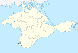 Aŭtonoma Respubliko Krimeo (verde) sur la mapo de la Krimea duoninsulo