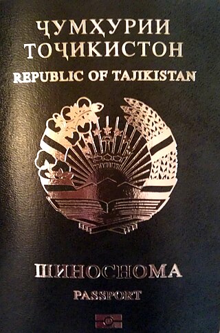 <span class="mw-page-title-main">Tajik passport</span> Passport issued to Tajik nationals