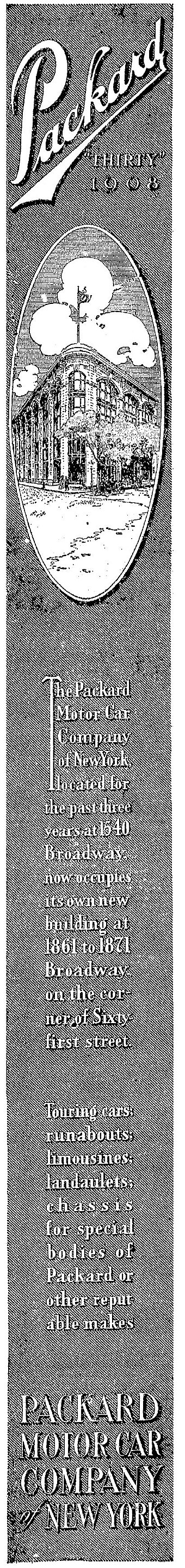 1907 Packard, The New York Times, November 6, 1907