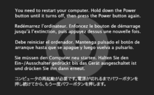 The Mac OS X kernel panic alert. This screen was introduced in Mac OS X 10.2, while the kernel panic itself was around since the Mac OS X Public Beta. Panic10.6.png