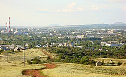 Panorama över Isjimbaj.