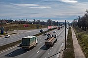 English: Partyzanski avenue. Minsk, Belarus Беларуская: Партызанскі праспект. Мінск, Беларусь Русский: Партизанский проспект. Минск, Беларусь