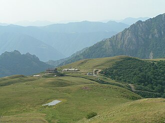 Passo San Lucio mit Blickrichtung Val Cavargna