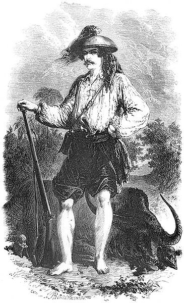 File:Paul de la Gironière in Filipino hunting costume, early 1800s.jpg