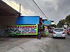 A typical artfully ''pecel lele Lamongan'' stall