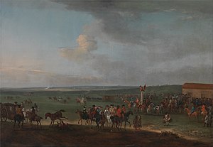 The Round Course at Newmarket, Cambridgeshire, Preparing for the King's Plate (1725), Yale Center for British Art