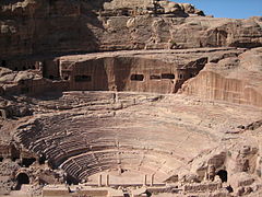 Image 8The "Theatre" at PetraPhoto: Douglas PerkinsPetra is an archaeological site in Jordan, lying in a basin among the mountains which form the eastern flank of Wadi Araba, the great valley running from the Dead Sea to the Gulf of Aqaba. It is famous for having many stone structures carved into the rock.More featured pictures