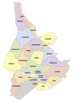 Political map of Mandaue