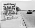 File:Photograph of a road sign along the highway in Key West, Florida, announcing the beginning of U.S. Route 1 to Fort... - NARA - 200542.jpg