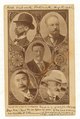 Portraits of envoys at the Portsmouth Peace Conference, Baron Komura and Kogoro Takahira (left), M. Witte and Baron Rosen (right), and President Theodore Roosevelt (center). Written at LCCN2005680007.tif