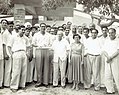 Urmila Eulie Chowdhury avec Pierre Jeanneret et d’autres collègues du Chandigarh Capital Project (Photo datant de 1960)