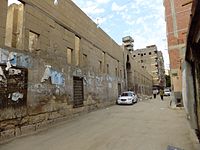 The remains of the rab' or apartment bloc of Qaytbay's complex, north of the mosque.