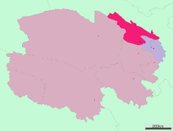 موقعیت ولایت خودمختار هایبی تبتی در نقشه