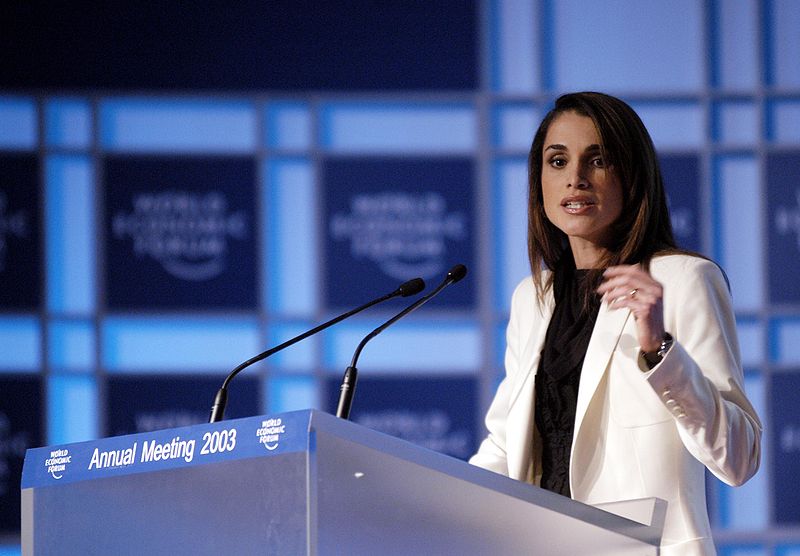 File:Queen Rania - World Economic Forum Annual Meeting Davos 2003.jpg