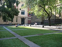 Building 1 (Francis Ormond Building) and Building 3 (Old Kernot Engineering School) on the Melbourne City campus RMITEllisCourt.jpg