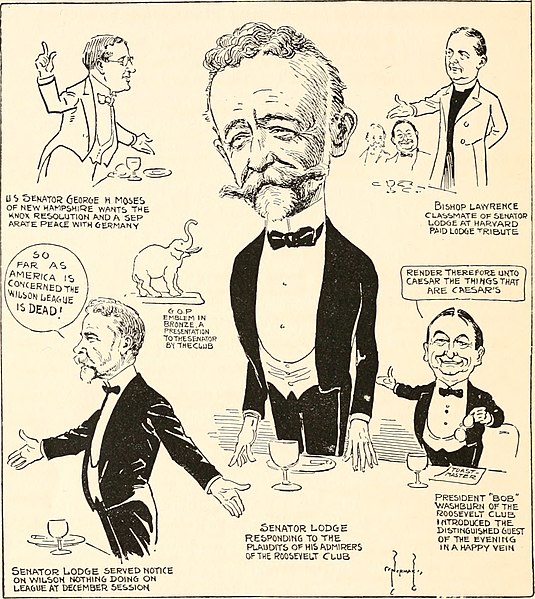 File:Reception and dinner in honor of Henry Cabot Lodge, a great defender of the faith (1921) (14776094444).jpg