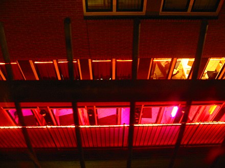 The Red Light district in Amsterdam