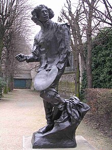 Statue du Lorrain par Auguste Rodin dans le jardin du musée Rodin (Paris).