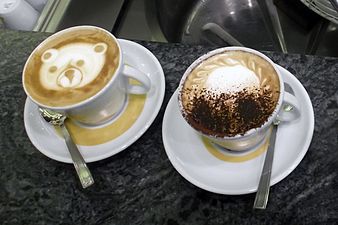 Italian cappuccino in Rome